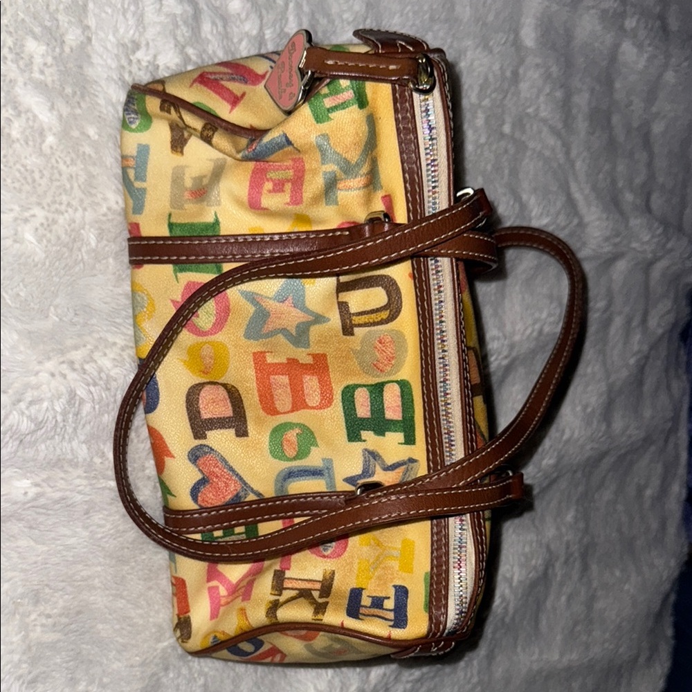 Dooney & Bourke Yellow Patchwork Shoulder Bag